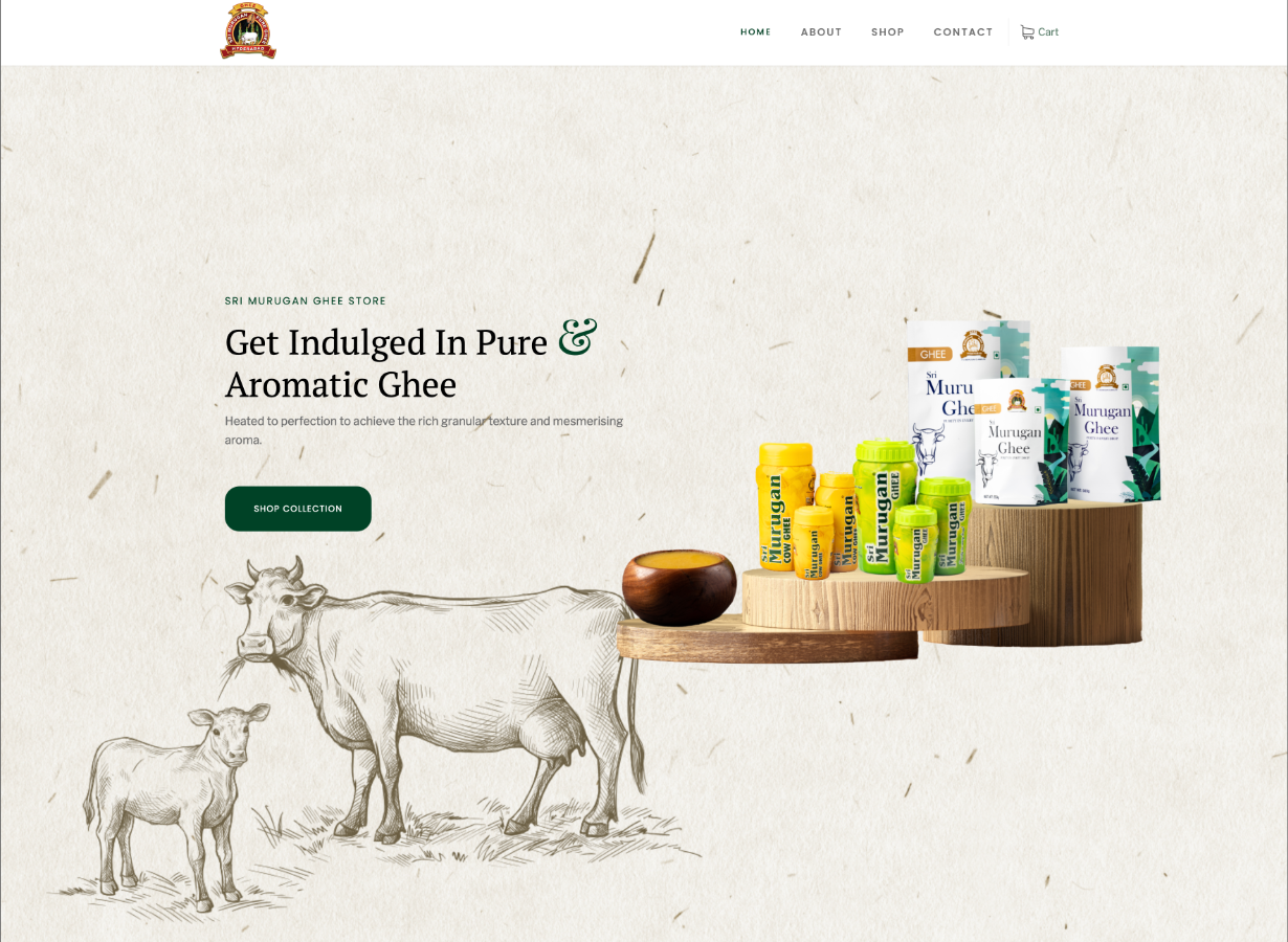 Sri Murugan Ghee Store Valyouu Digital There's always a Beyond!